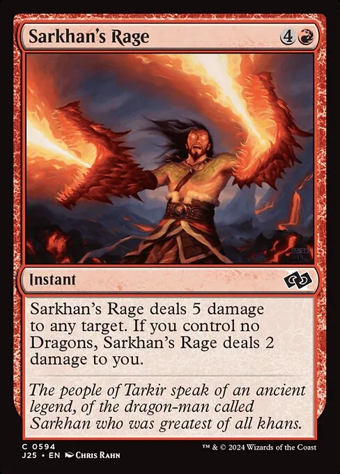 Sarkhan's Rage · Foundations Jumpstart 594/779