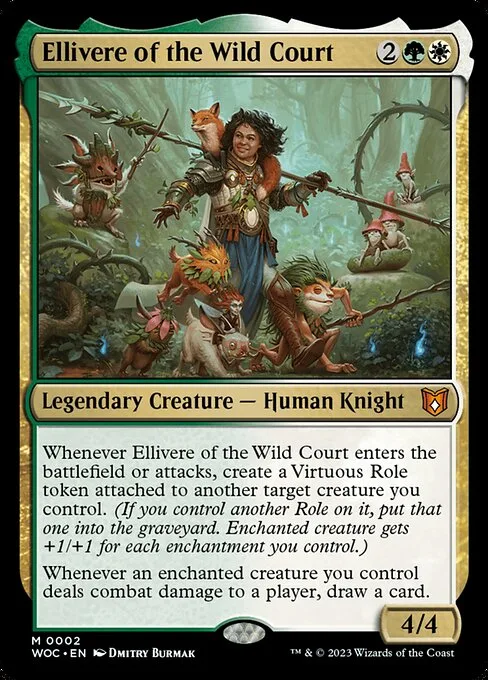Ellivere of the Wild Court · Wilds of Eldraine Commander 2/173