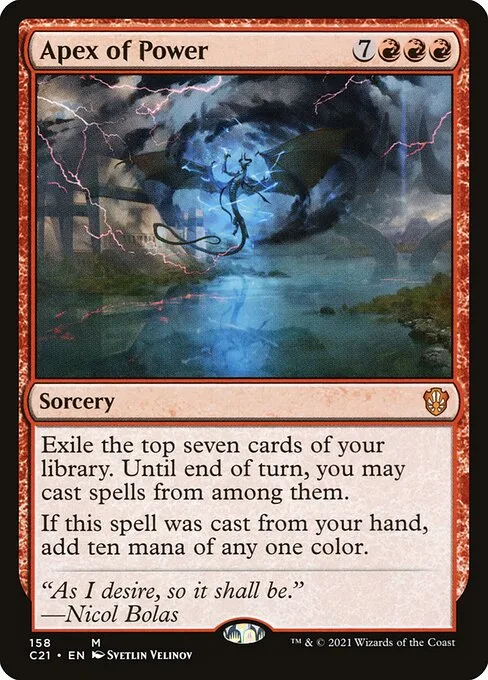 Apex of Power · Commander 2021 158/409
