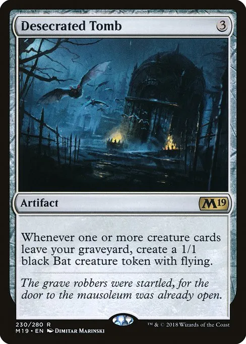 Desecrated Tomb · Core Set 2019 230/314