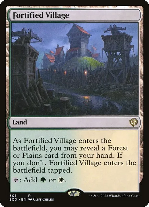 Fortified Village · Starter Commander Decks 301/352