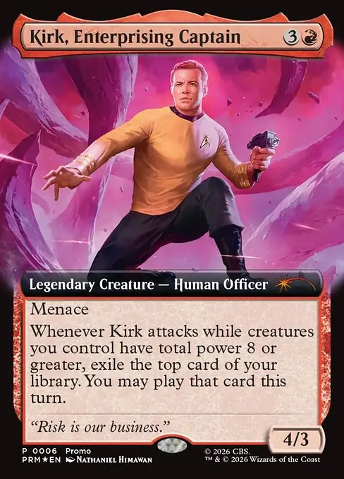 Kirk, Enterprising Captain · URL/Convention Promos 2026-2/15