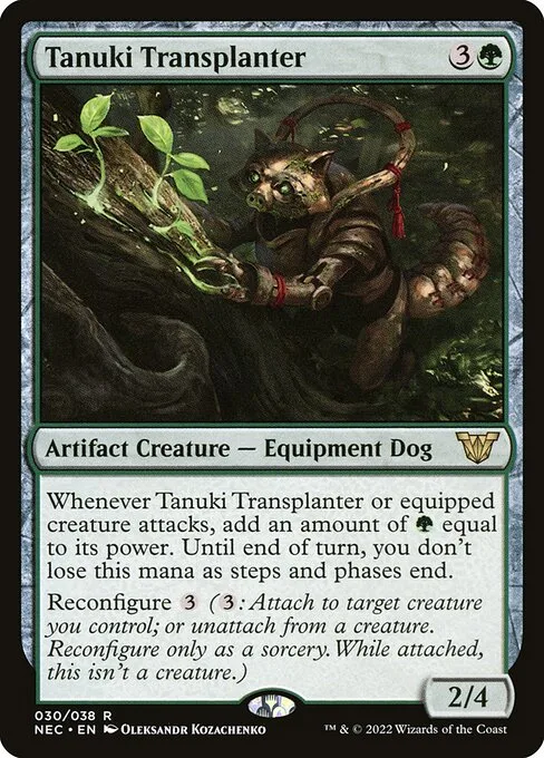 Tanuki Transplanter · Neon Dynasty Commander 30/179