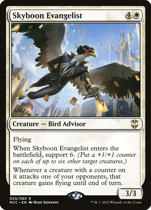 Skyboon Evangelist · New Capenna Commander Promos 20p/75
