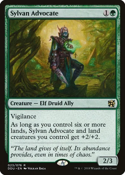 Sylvan Advocate · Duel Decks: Elves vs. Inventors 23/76