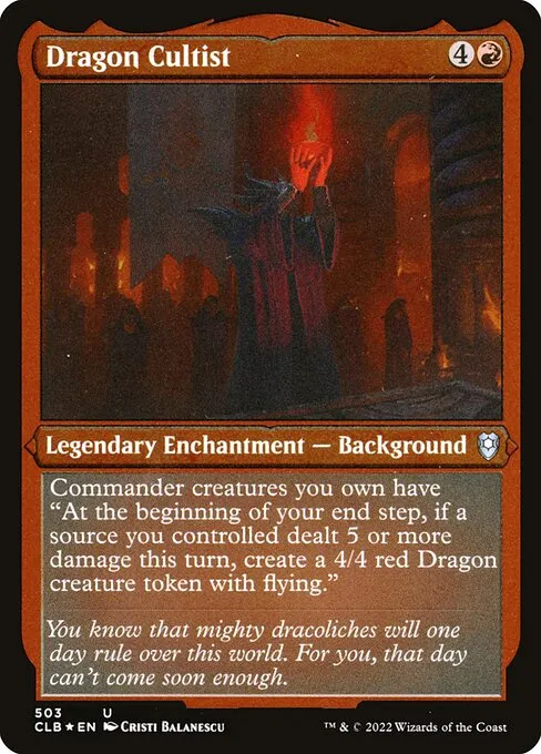 Dragon Cultist · Commander Legends: Battle for Baldur's Gate 503/936