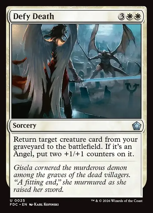 Defy Death · Foundations Commander 25/3