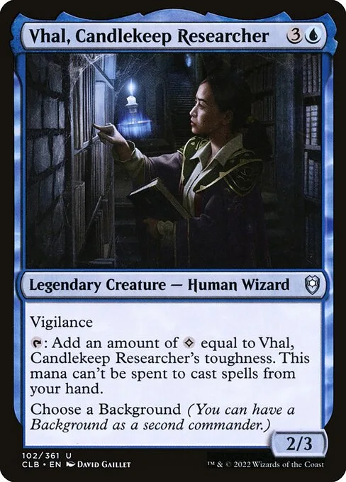 Vhal, Candlekeep Researcher · Commander Legends: Battle for Baldur's Gate 102/936