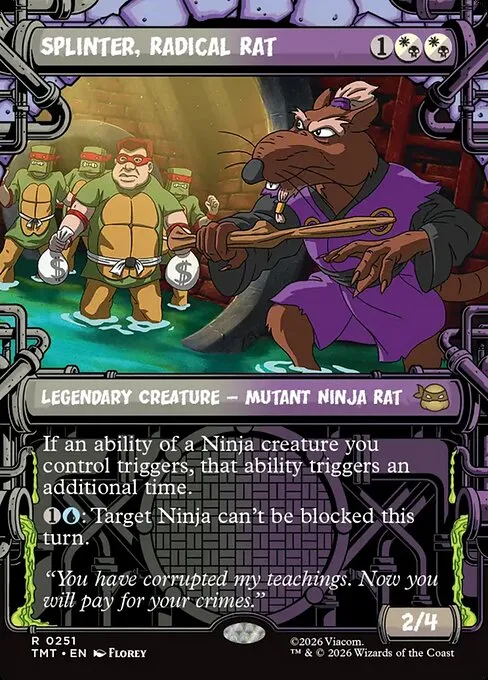 Splinter, Radical Rat · Teenage Mutant Ninja Turtles 251/320