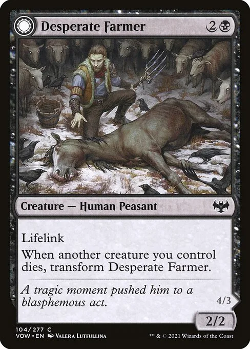 Desperate Farmer // Depraved Harvester · Innistrad: Crimson Vow 104/423