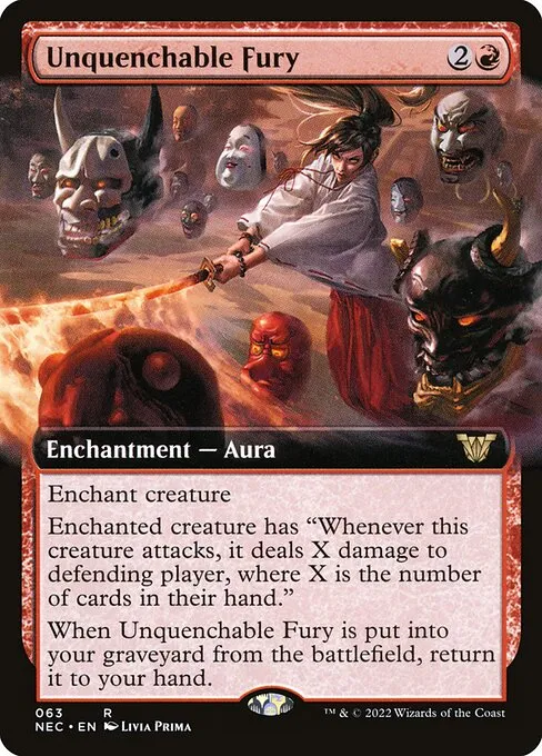 Unquenchable Fury · Neon Dynasty Commander 63/179