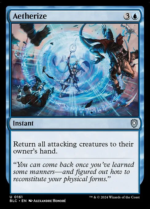 Aetherize · Bloomburrow Commander 161/356