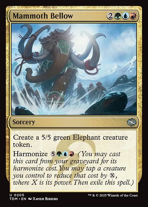 Mammoth Bellow · Tarkir: Dragonstorm 205/427