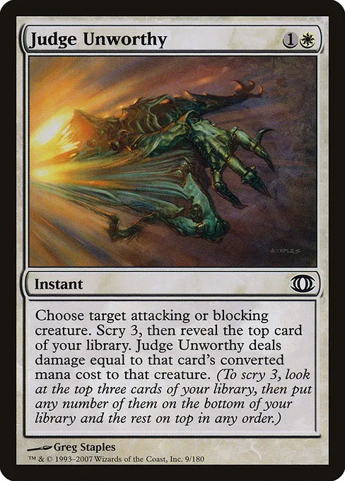 Judge Unworthy · Future Sight 9/180