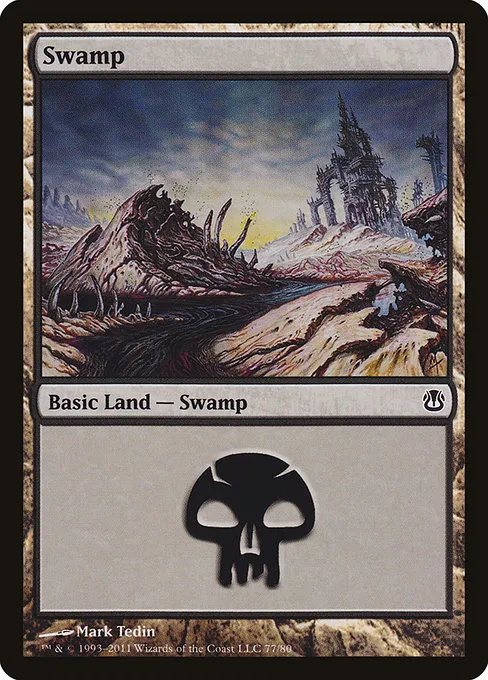 Swamp · Duel Decks: Ajani vs. Nicol Bolas 77/80
