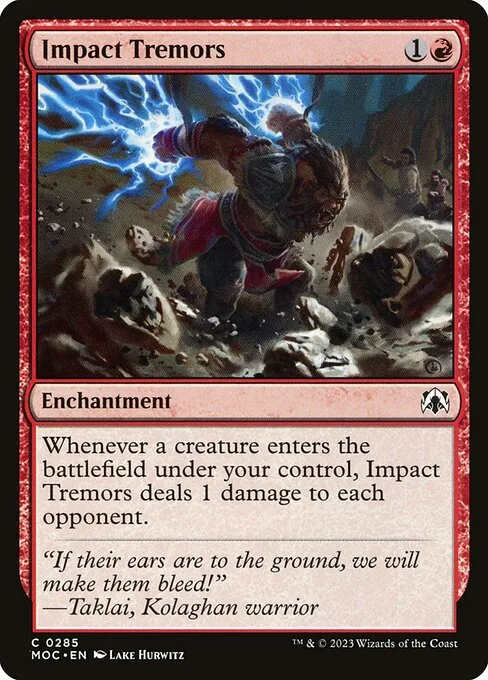 Impact Tremors · March of the Machine Commander 285/450