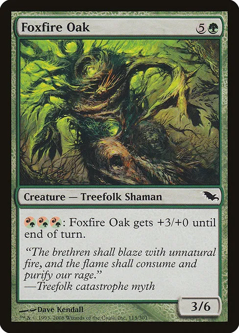 Foxfire Oak · Shadowmoor 115/302