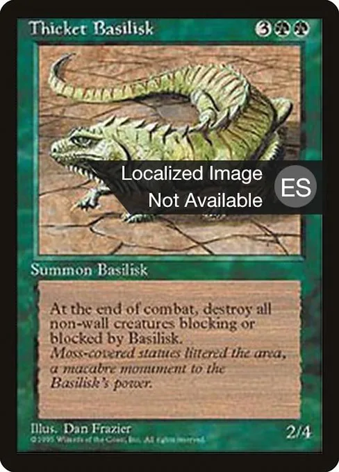 Thicket Basilisk · Fourth Edition Foreign Black Border 274/378