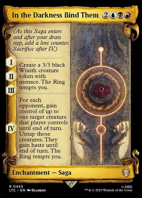 In the Darkness Bind Them · Tales of Middle-earth Commander 465/591