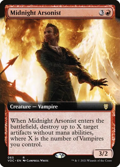 Midnight Arsonist · Crimson Vow Commander 65/188