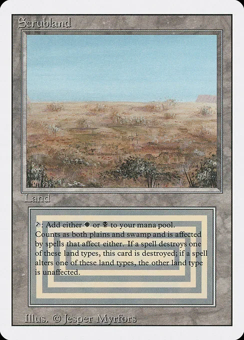 Scrubland · Revised Edition 286/306