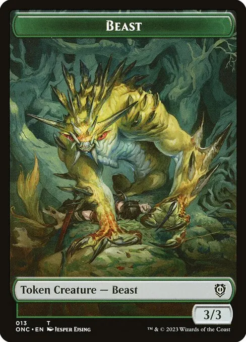 Beast · Phyrexia: All Will Be One Commander Tokens 13/23