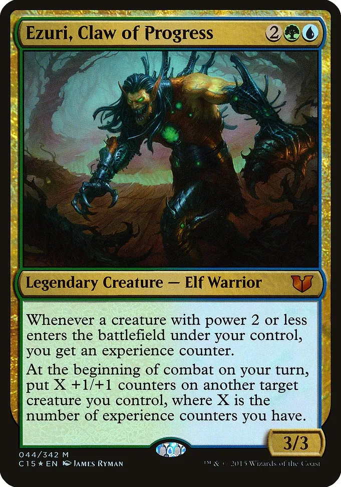 Ezuri, Claw of Progress · Commander 2015 Oversized 44/5