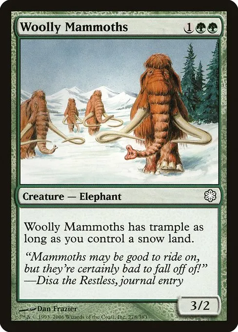 Woolly Mammoths · Coldsnap Theme Decks 278/62