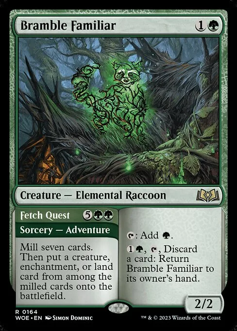 Bramble Familiar // Fetch Quest · Wilds of Eldraine 164/381