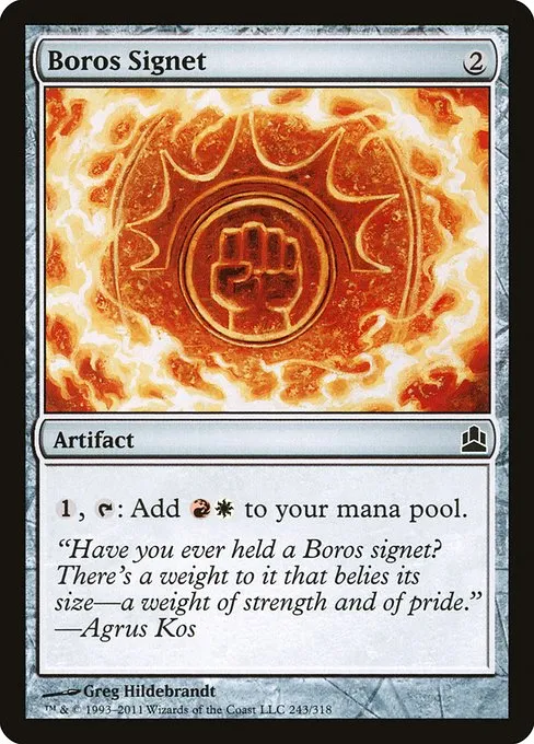 Boros Signet · Commander 2011 243/318