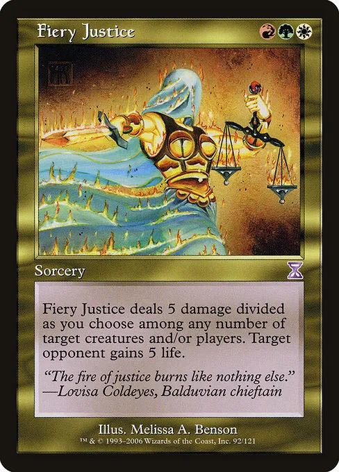 Fiery Justice · Time Spiral Timeshifted 92/121