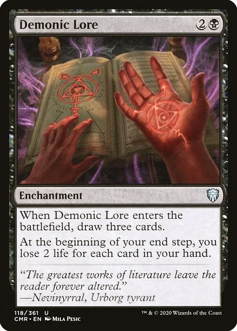 Demonic Lore · Commander Legends 118/718