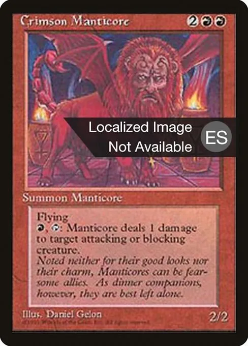 Crimson Manticore · Fourth Edition Foreign Black Border 183/378