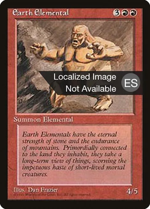 Earth Elemental · Fourth Edition Foreign Black Border 188/378