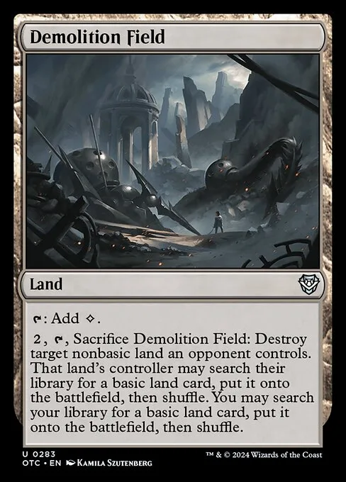 Demolition Field · Outlaws of Thunder Junction Commander 283/342