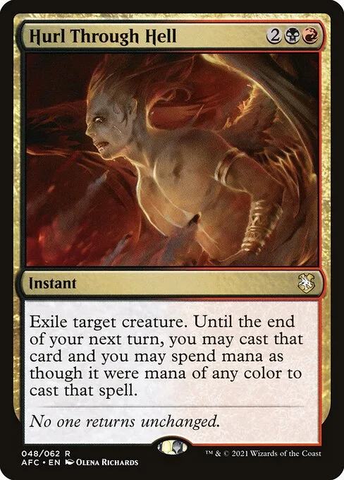 Hurl Through Hell · Forgotten Realms Commander 48/331