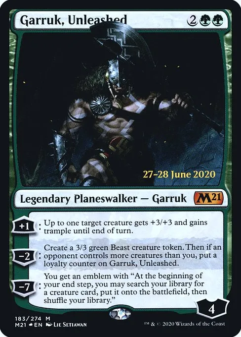 Garruk, Unleashed · Core Set 2021 Promos 183s/137