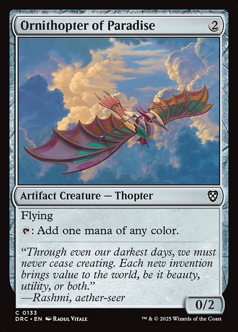 Ornithopter of Paradise · Aetherdrift Commander 133/184
