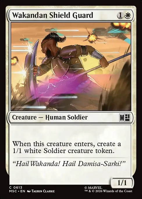 Wakandan Shield Guard · Marvel Super Heroes Commander 613/9