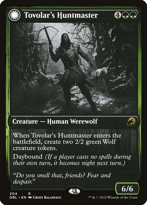 Tovolar's Huntmaster // Tovolar's Packleader · Innistrad: Double Feature 204/535