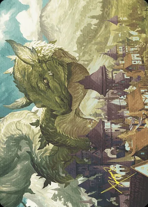 Beanstalk Wurm // Beanstalk Wurm · Wilds of Eldraine Art Series 23/81