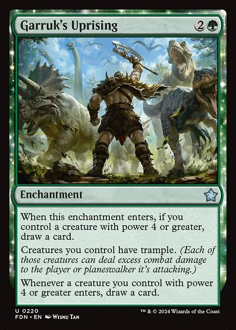 Garruk's Uprising · Foundations 220/771