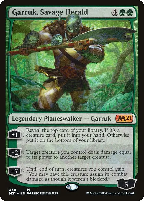 Garruk, Savage Herald · Core Set 2021 336/397