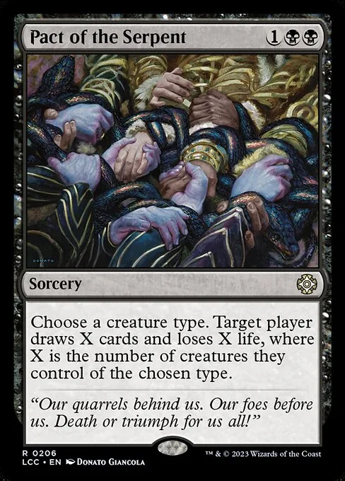 Pact of the Serpent · The Lost Caverns of Ixalan Commander 206/370