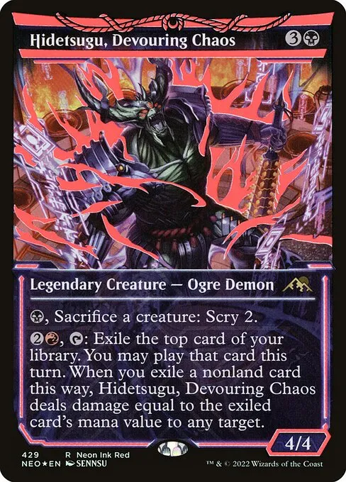 Hidetsugu, Devouring Chaos · Kamigawa: Neon Dynasty 429/531