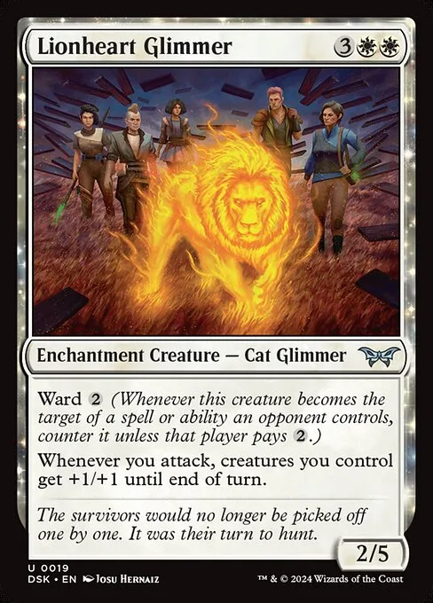 Lionheart Glimmer · Duskmourn: House of Horror 19/419