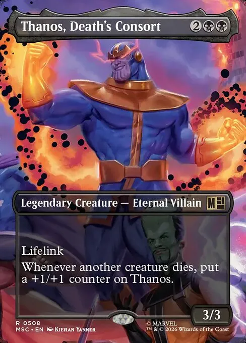 Thanos, Death's Consort · Marvel Super Heroes Commander 508/9