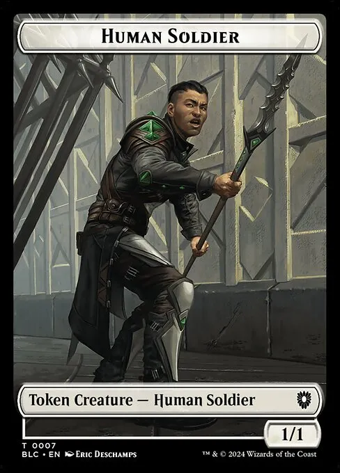 Human Soldier · Bloomburrow Commander Tokens 7/41