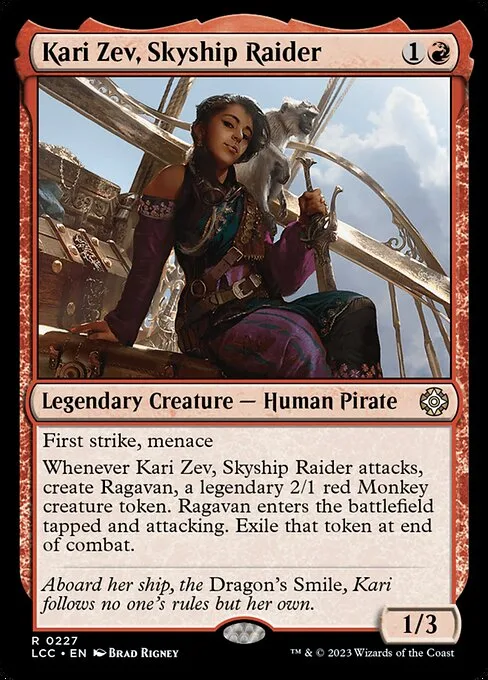 Kari Zev, Skyship Raider · The Lost Caverns of Ixalan Commander 227/370