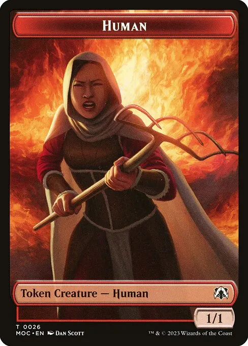 Human · March of the Machine Commander Tokens 26/46
